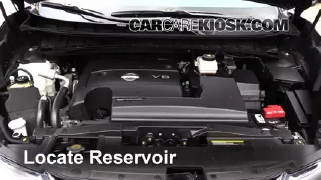 2015 Nissan Murano Platinum 3.5L V6 Liquide essuie-glace Ajouter du liquide